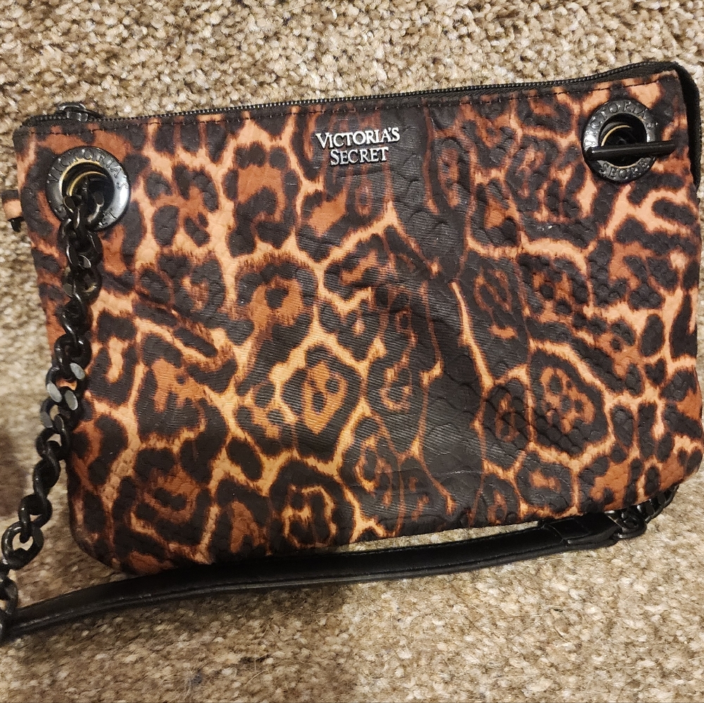 Victoria's Secret Leopard Print Crossbody Bag